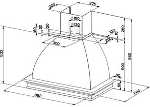 Вытяжка Фабер FARM 90 корпус белый фото 4 Вытяжка Faber FARM 90 корпус белый фото 4