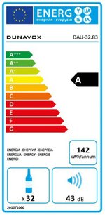 Винный шкаф Дунавокс DAU-32.83B фото 4 Винный шкаф Dunavox DAU-32.83B фото 4