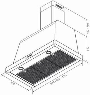 Вытяжка Лофра DOLCEVITA 60 Inox фото 2 Вытяжка Lofra DOLCEVITA 60 Inox фото 2