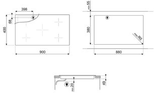 Варочная панель Смег SIH7933B фото 3 Варочная панель Smeg SIH7933B фото 3