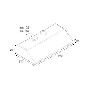 Встраиваемая вытяжка Бертаззони KU120PRO2XA фото 4 Встраиваемая вытяжка Bertazzoni KU120PRO2XA фото 4