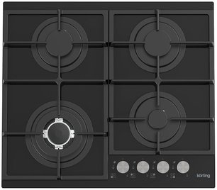 Газовая стеклянная варочная панель Кертинг HGG 6734 CTN фото Газовая стеклянная варочная панель Korting HGG 6734 CTN фото