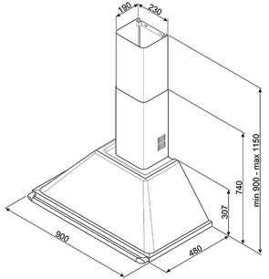 Вытяжка Смег KTR90X фото 2 Вытяжка Smeg KTR90X фото 2