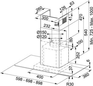 Вытяжка Franke FLI 605 XS фото 3
