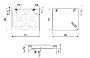 Варочная панель Смег PGF64-4 фото 4 Варочная панель Smeg PGF64-4 фото 4