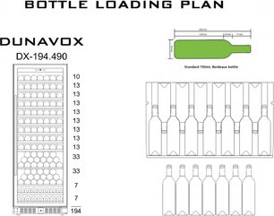 Винный шкаф Дунавокс DX-194.490MBK фото 3 Винный шкаф Dunavox DX-194.490MBK фото 3