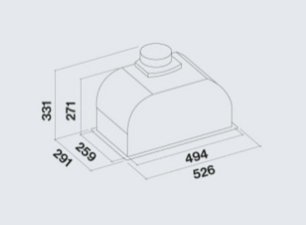 Вытяжка Falmec GRUPPO INCASSO MURANO 50 BLACK фото 3