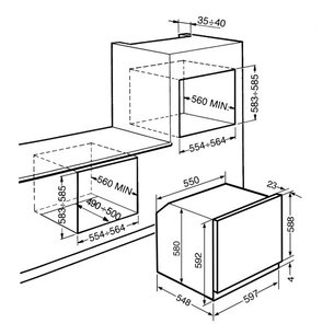 Духовой шкаф Смег SFP120 фото 2 Духовой шкаф Smeg SFP120 фото 2