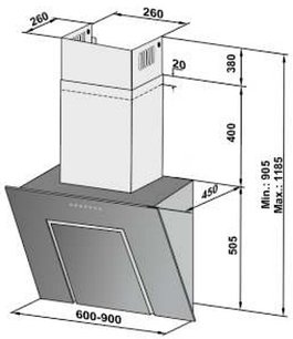 Вытяжка Зигмунд Штайн K 218.91 B фото 2 Вытяжка Zigmund Shtain K 218.91 B фото 2