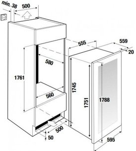 Встраиваемый холодильник для вина Куперсбуш FWK 8850.0 S4 фото 4 Встраиваемый холодильник для вина Kuppersbusch FWK 8850.0 S4 фото 4