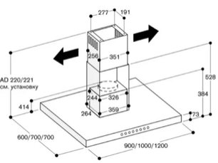 Вытяжка Гаггенау AI 220-190 фото 3 Вытяжка Gaggenau AI 220-190 фото 3