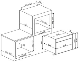 Компактный многофункциональный духовой шкаф Смег SF4120MC фото 2 Компактный многофункциональный духовой шкаф Smeg SF4120MC фото 2