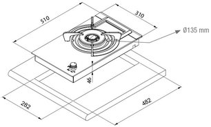 Варочная панель-WOK Пандо PGA-4130 фото 3 Варочная панель-WOK Pando PGA-4130 фото 3