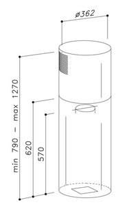 Вытяжка Де Дитрих DHD585XE1 фото 3 Вытяжка De Dietrich DHD585XE1 фото 3
