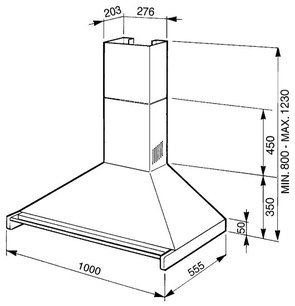 Вытяжка Смег KD100X-2 фото 2 Вытяжка Smeg KD100X-2 фото 2