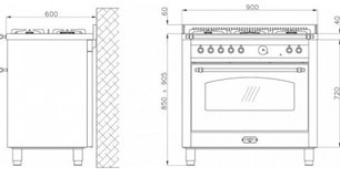 Варочный центр Лофра RNMG96MFT BR фото 2 Варочный центр Lofra RNMG96MFT BR фото 2