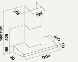 Вытяжка Фалмек Marte 120 PRO фото 3 Вытяжка Falmec Marte 120 PRO фото 3