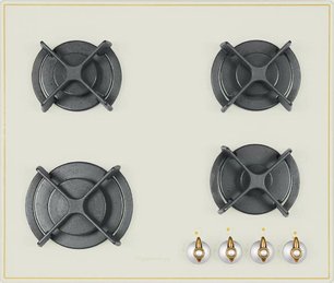 Независимая варочная панель Куперсберг FQ6TGR C фото Независимая варочная панель Kuppersberg FQ6TGR C фото