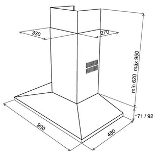 Вытяжка Тека DSB 90 STAINLESS STEEL фото 2 Вытяжка Teka DSB 90 STAINLESS STEEL фото 2