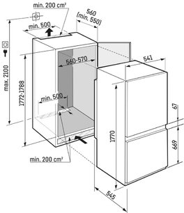 Встраиваемый холодильник Либхер ICSf 5103 Pure фото 3 Встраиваемый холодильник Liebherr ICSf 5103 Pure фото 3