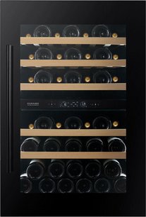 Встраиваемый винный шкаф Дунавокс DVS-44.120DMB фото Встраиваемый винный шкаф Dunavox DVS-44.120DMB фото