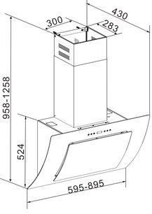 Вытяжка Зигмунд Штайн K 217.61 B фото 2 Вытяжка Zigmund Shtain K 217.61 B фото 2