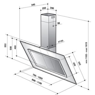 Вытяжка Де Дитрих DHD 793 GB фото 4 Вытяжка De Dietrich DHD 793 GB фото 4