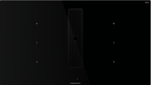 Индукционная варочная панель с вытяжкой Kuppersbusch KMI 9350.0 SR Black Chrome фото