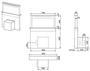 Вытяжка Смег KDD90VX фото 3 Вытяжка Smeg KDD90VX фото 3