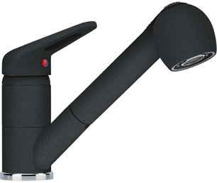 Смеситель Franke Novara Plus с выдвижным шлангом оникс