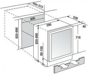 Встраиваемый холодильник для охлаждения вина Kuppersbusch FWKU 1800.0 S3 фото 4