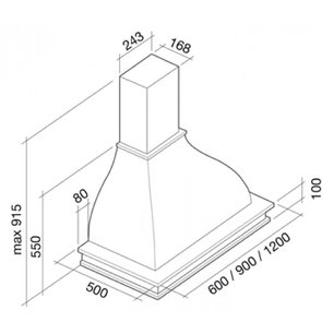 Вытяжка Falmec Iris Malizia 120 (600) S вишня фото 4