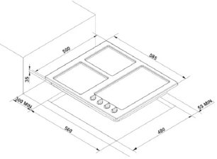Варочная поверхность Кертинг HG 695 CTX фото 4 Варочная поверхность Korting HG 695 CTX фото 4