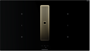 Индукционная варочная поверхность с вытяжкой Kuppersbusch KMI 9850.1 SR-S Gold фото