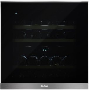 Встраиваемый винный шкаф Кертинг KFW 604 DB GXN фото Встраиваемый винный шкаф Korting KFW 604 DB GXN фото