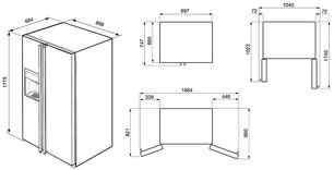 Холодильник Смег FA55PCIL3 фото 2 Холодильник Smeg FA55PCIL3 фото 2