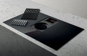 Варочная панель с вытяжкой Элика NIKOLATESLA LIBRA EVO BL/A/83 фото 3 Варочная панель с вытяжкой Elica NIKOLATESLA LIBRA EVO BL/A/83 фото 3