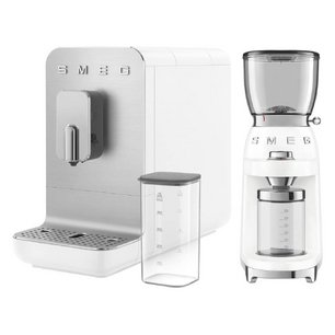 Smeg Collezione (кофемашина BCC13WHMEU + кофемолка CGF11WHEU) фото