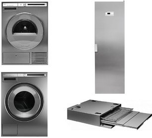 Asko Logic 22 (стиральная машина W4086C.T/3 + сушильная машина T408HD.T.P + сушильный шкаф DC7784 V.S + выдвижная полка HDB1153T) фото