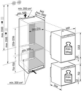 Встраиваемый холодильник Либхер IXRF 5600 Pure NoFrost фото 4 Встраиваемый холодильник Liebherr IXRF 5600 Pure NoFrost фото 4