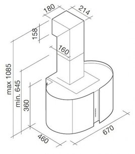 Вытяжка Фалмек Mirabilia 67 New York Vetro (800) ECP фото 4 Вытяжка Falmec Mirabilia 67 New York Vetro (800) ECP фото 4
