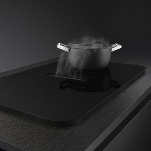 Варочная панель с вытяжкой Smeg HHSL7844MB фото 4