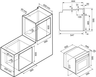 Электрический духовой шкаф с паром Крона NEBULA steam 60 BL фото 3 Электрический духовой шкаф с паром KRONA NEBULA steam 60 BL фото 3