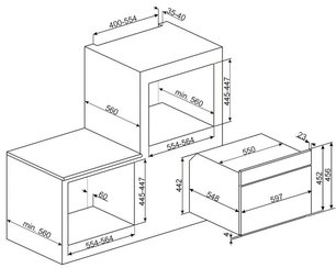 Микроволновая печь Смег SF4309MX фото 2 Микроволновая печь Smeg SF4309MX фото 2
