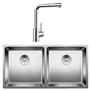 Blanco (мойка Andano 400/400-IF нержавеющая сталь + Mila-S хром) фото