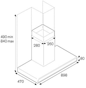 Вытяжка Бертаззони KG90CONXA фото 4 Вытяжка Bertazzoni KG90CONXA фото 4