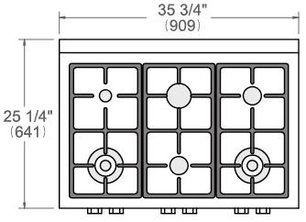 Варочная панель Бертаззони RT366PROX фото 4 Варочная панель Bertazzoni RT366PROX фото 4