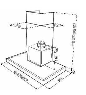 Вытяжка Тека DH2 60 STAINLESS STEEL фото 2 Вытяжка Teka DH2 60 STAINLESS STEEL фото 2