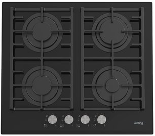 Газовая стеклянная варочная панель Кертинг HGG 6805 CN фото Газовая стеклянная варочная панель Korting HGG 6805 CN фото