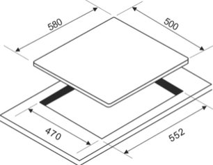 Варочная панель Зигмунд Штайн GN 63.61 S фото 2 Варочная панель Zigmund Shtain GN 63.61 S фото 2